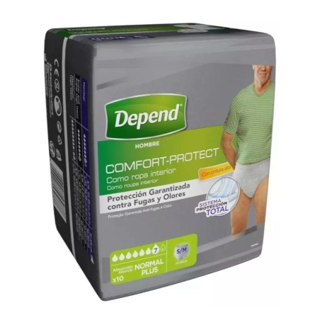 Depend Hombre Comfort-Protect Normal Plus Talla S/M | FarmaRoma