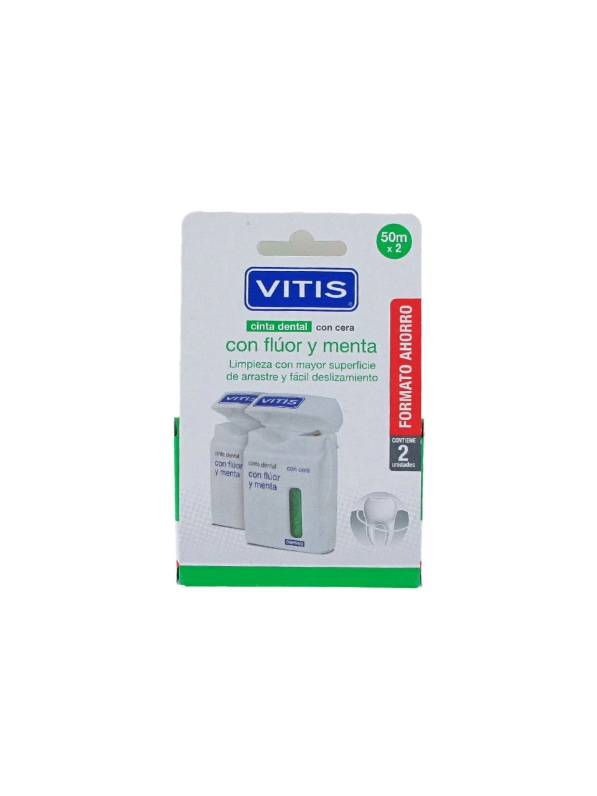 Vitis Cinta Dental con Flúor y Menta Duplo | FarmaRoma