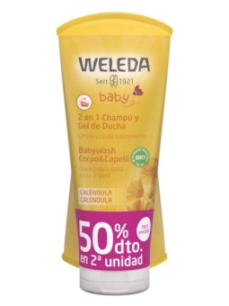 Weleda Baby 2en1 Champú y Gel de Ducha Caléndula Duplo