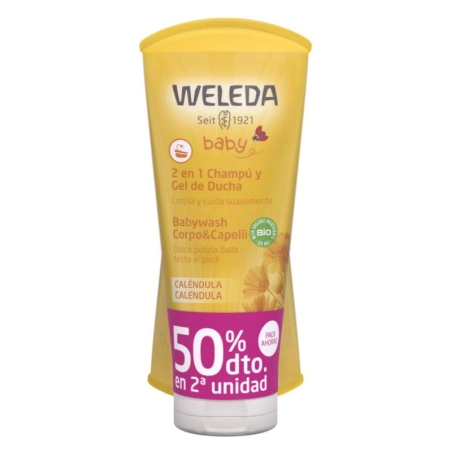 Weleda Baby 2en1 Champú y Gel de Ducha Caléndula Duplo