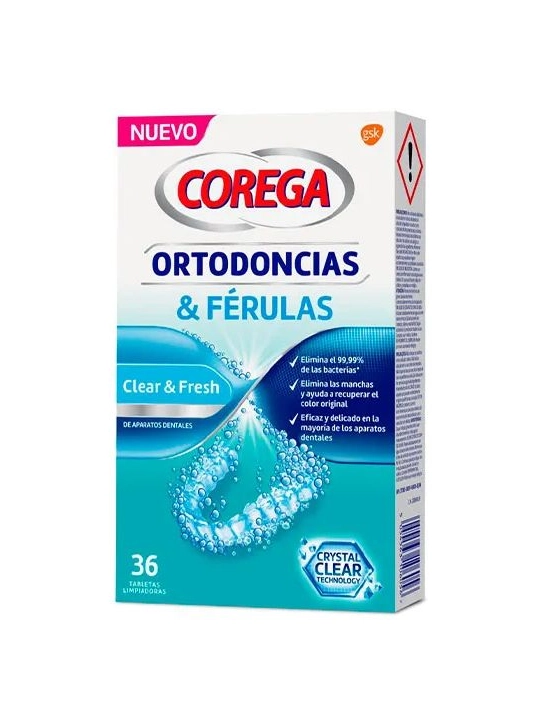 Corega Ortodoncias y Férulas 36 tabletas