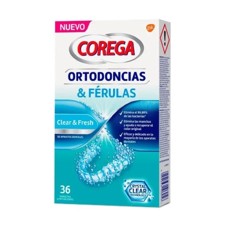 Corega Ortodoncias y Férulas 36 tabletas