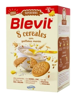 Blevit SUPERFIBRA 8 Cereales con Galletas María 500 gr