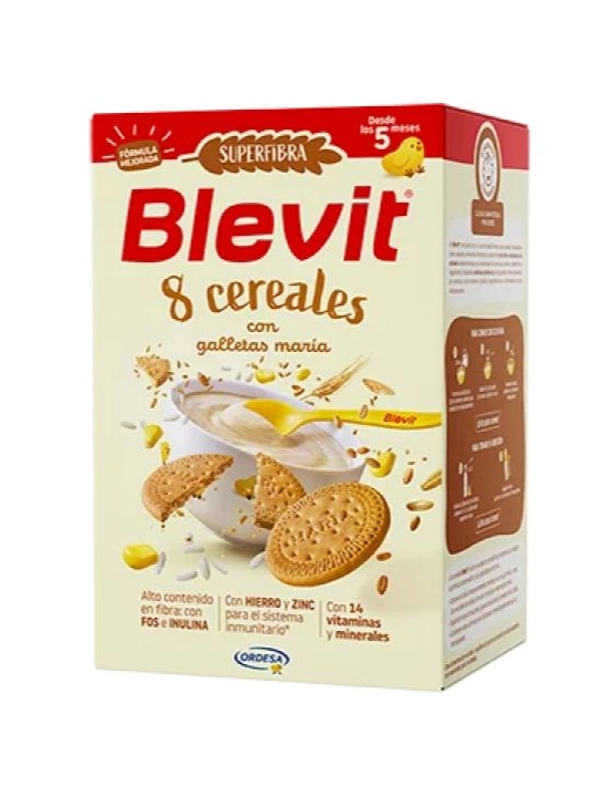 Blevit SUPERFIBRA 8 Cereales con Galletas María 500 gr