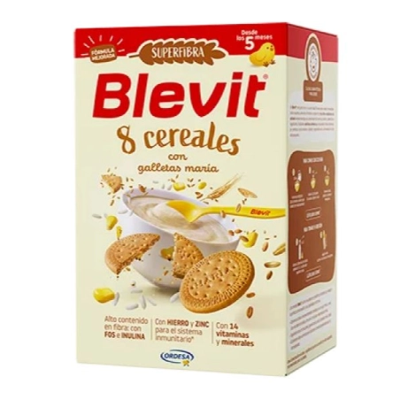 Blevit SUPERFIBRA 8 Cereales con Galletas María 500 gr