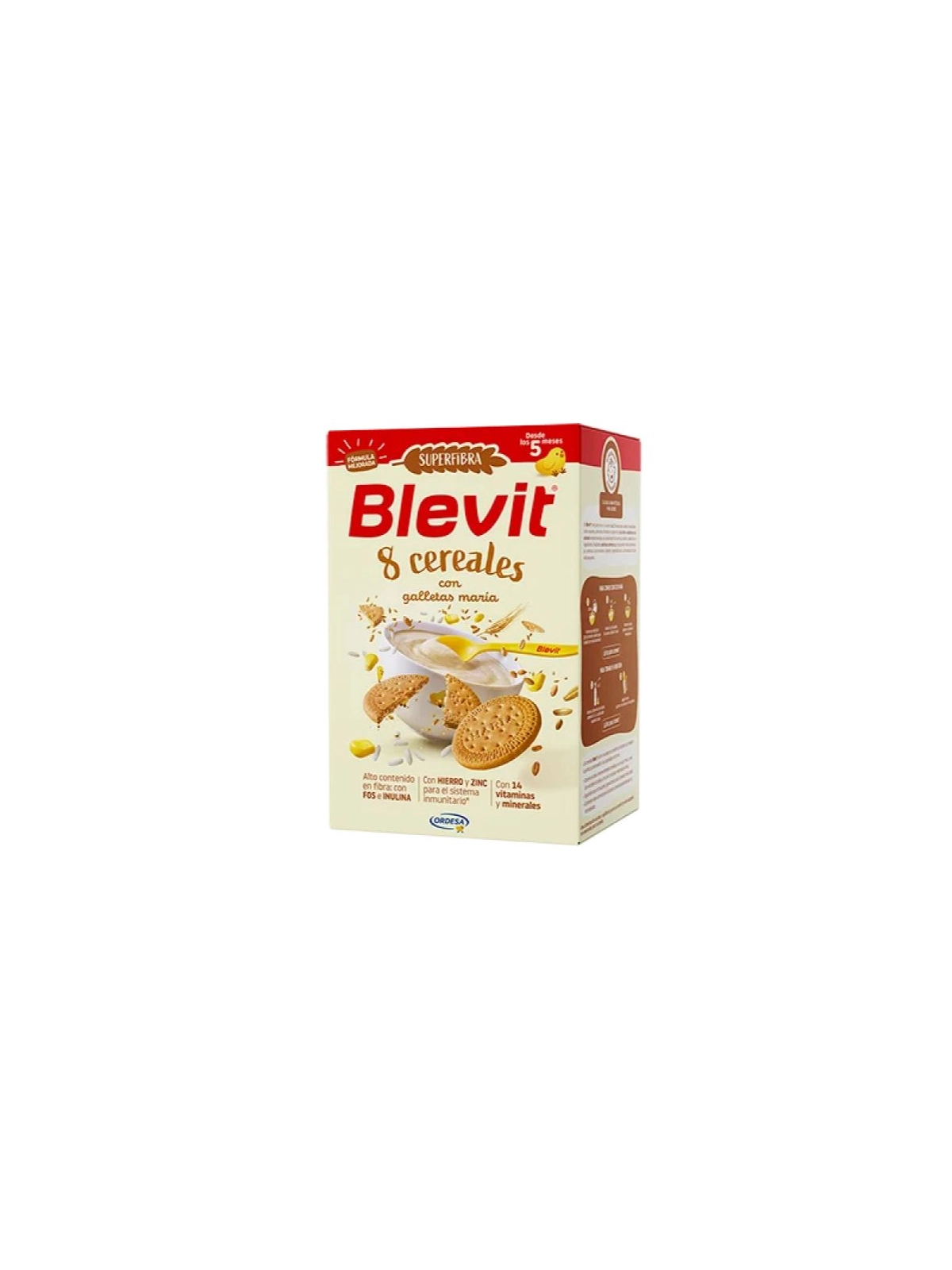 Blevit SUPERFIBRA 8 Cereales con Galletas María 500 gr