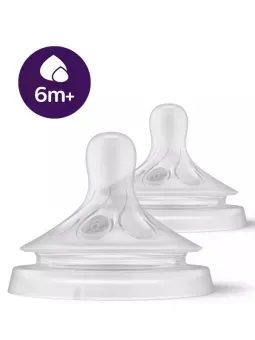 Tetinas Natural Response Líquidos Espesos, 6m+