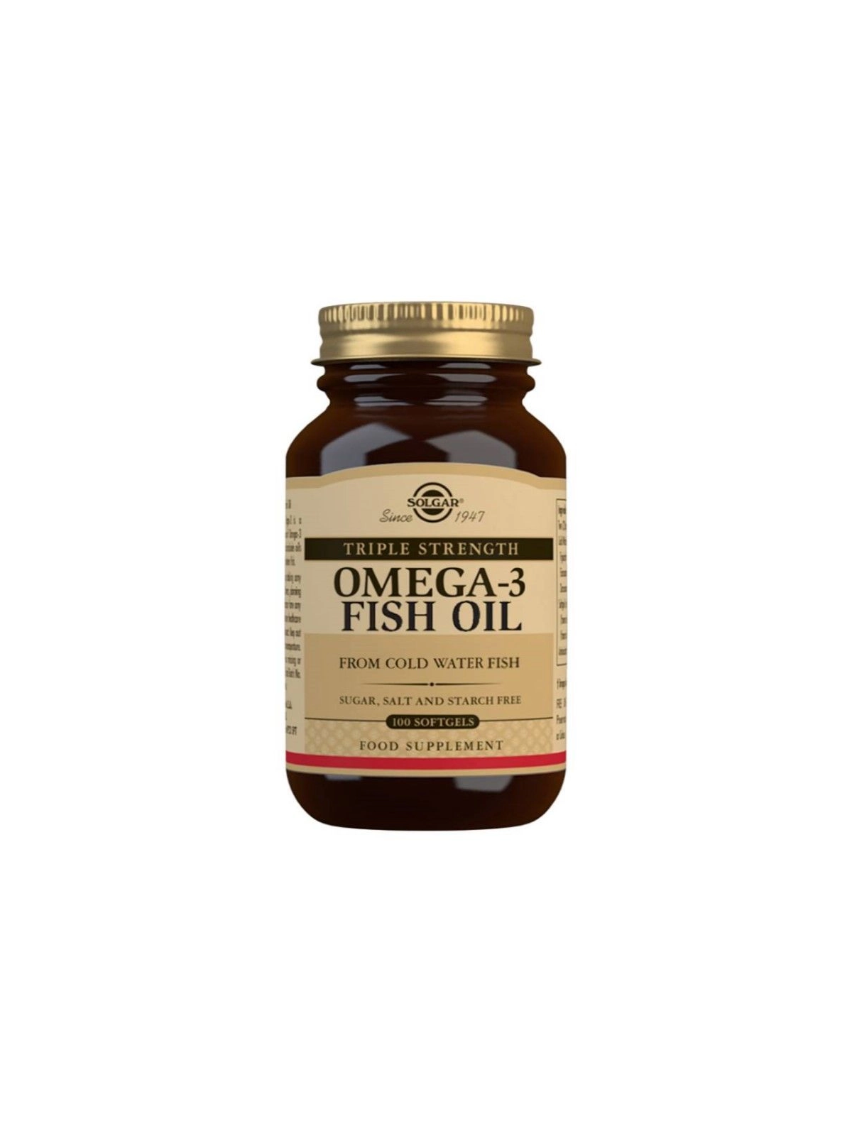 Solgar Omega-3 Triple Concentración 100 cápsulas blandas