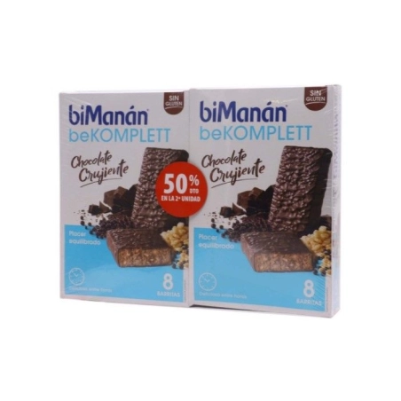 biManán beKOMPLETT Chocolate Crujiente Barritas Duplo