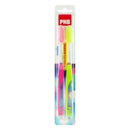 PHB Plus Medio Cepillo Dental Duplo