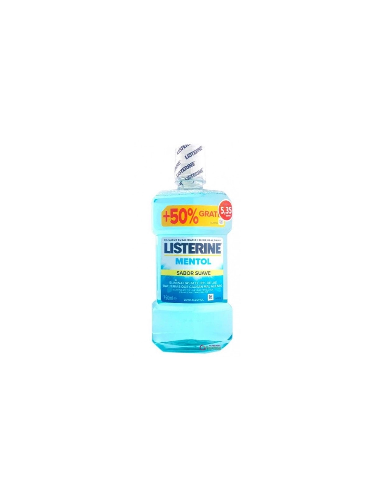 Listerine Mentol Sabor Suave 750 ml