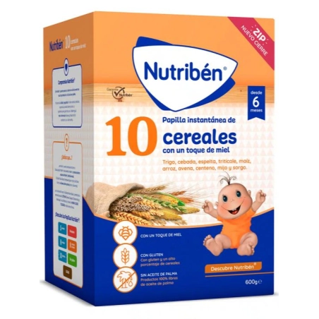 Nutribén 10 Cereales con un Toque de Miel 600 gr