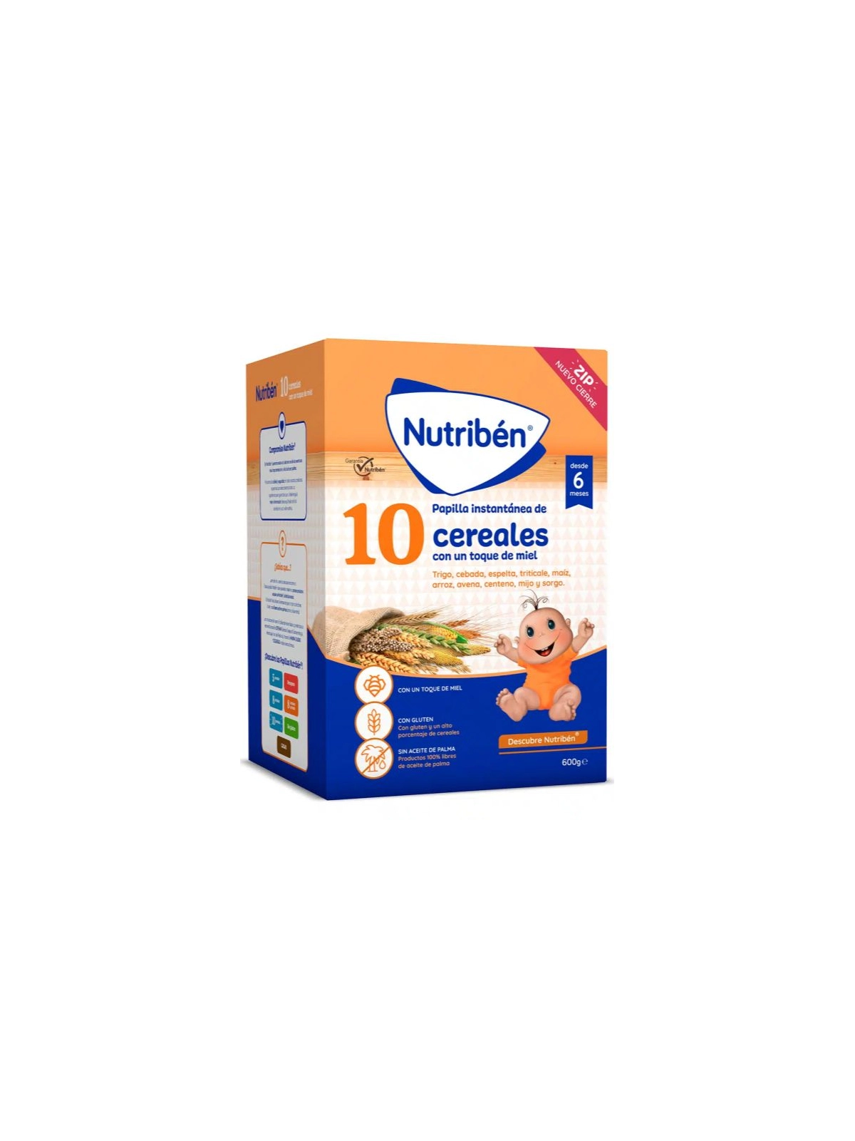 Nutribén 10 Cereales con un Toque de Miel 600 gr