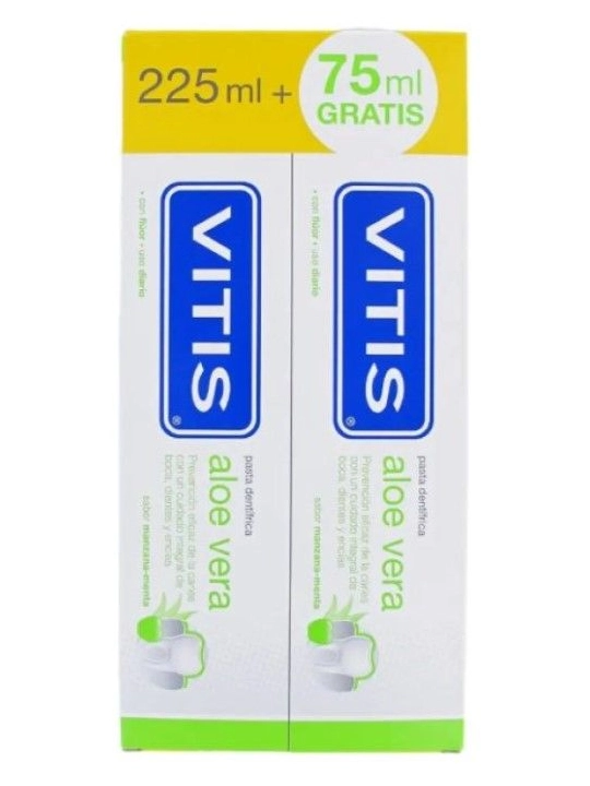 Vitis Aloe Vera Manzana-Menta Pasta Dentífrica Duplo