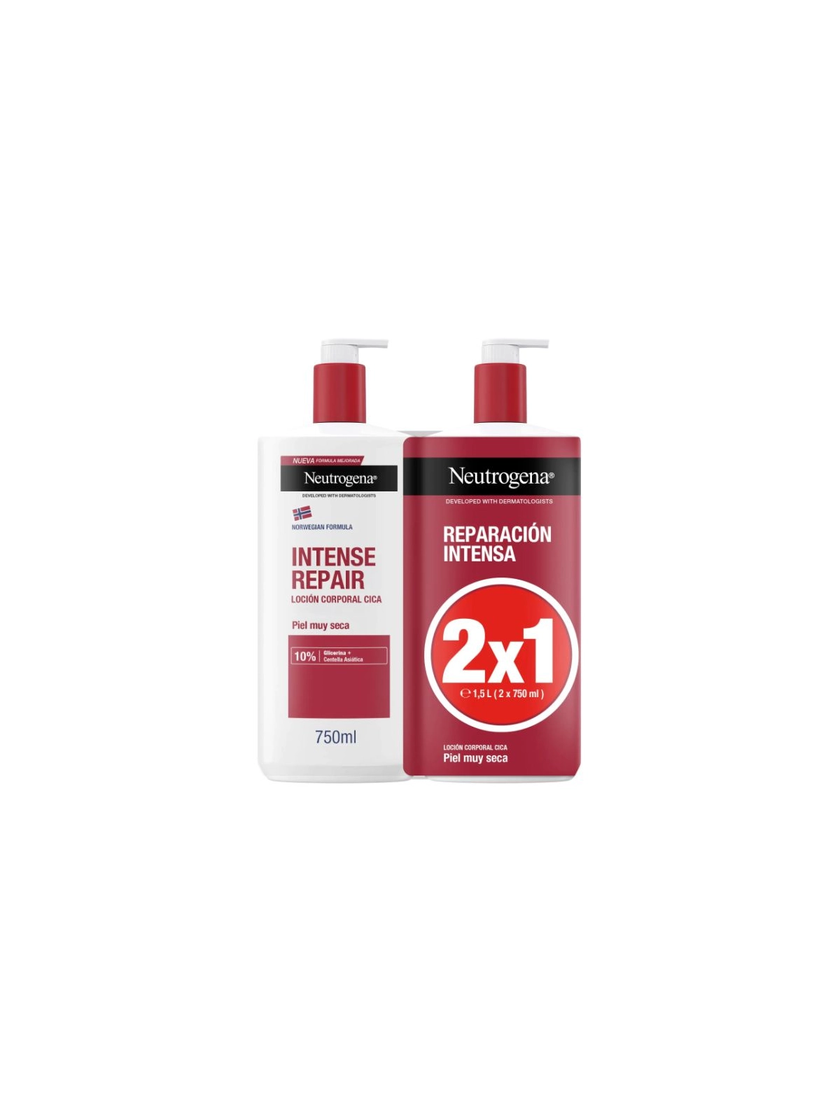 Neutrogena Reparación Intensa Loción Corporal 750 ml Duplo