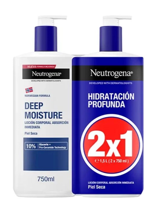 Neutrogena Hidratación Profunda Loción Corporal 750 ml Duplo