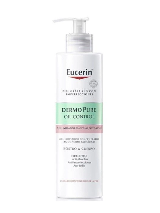 DermoPure Oil Control Gel Limpiador Triple Efecto 400 ml