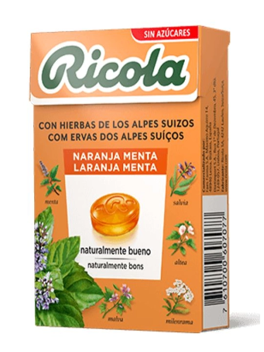 Ricola Naranja Menta Caramelos 50 gr