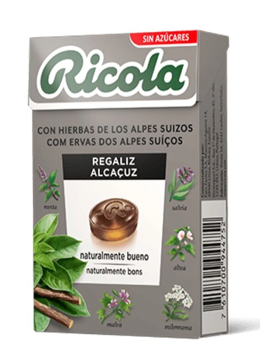 Ricola Regaliz Caramelos 50 gr