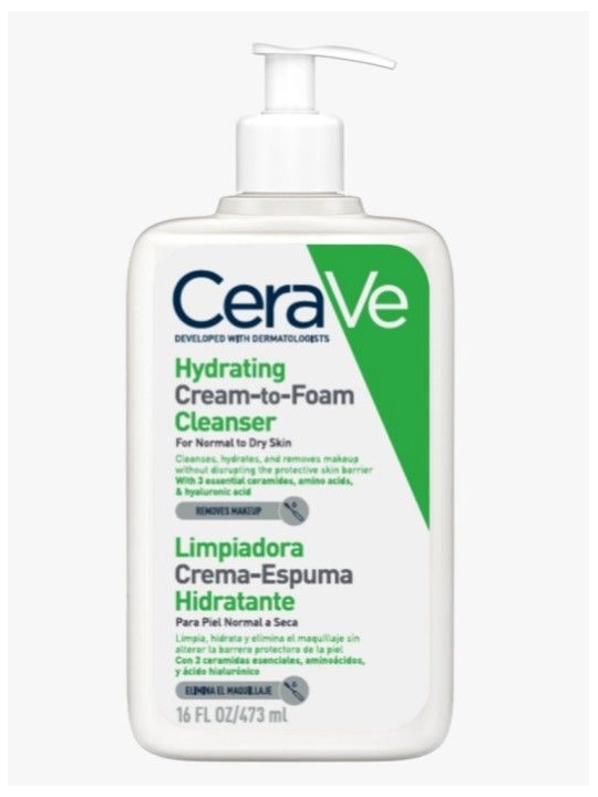 CeraVe Limpiadora Crema-Espuma Hidratante 473 ml