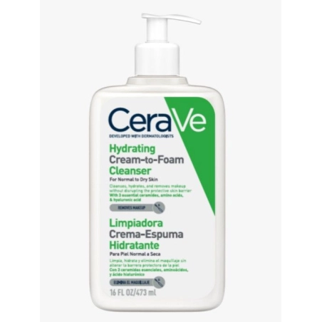 CeraVe Limpiadora Crema-Espuma Hidratante 473 ml