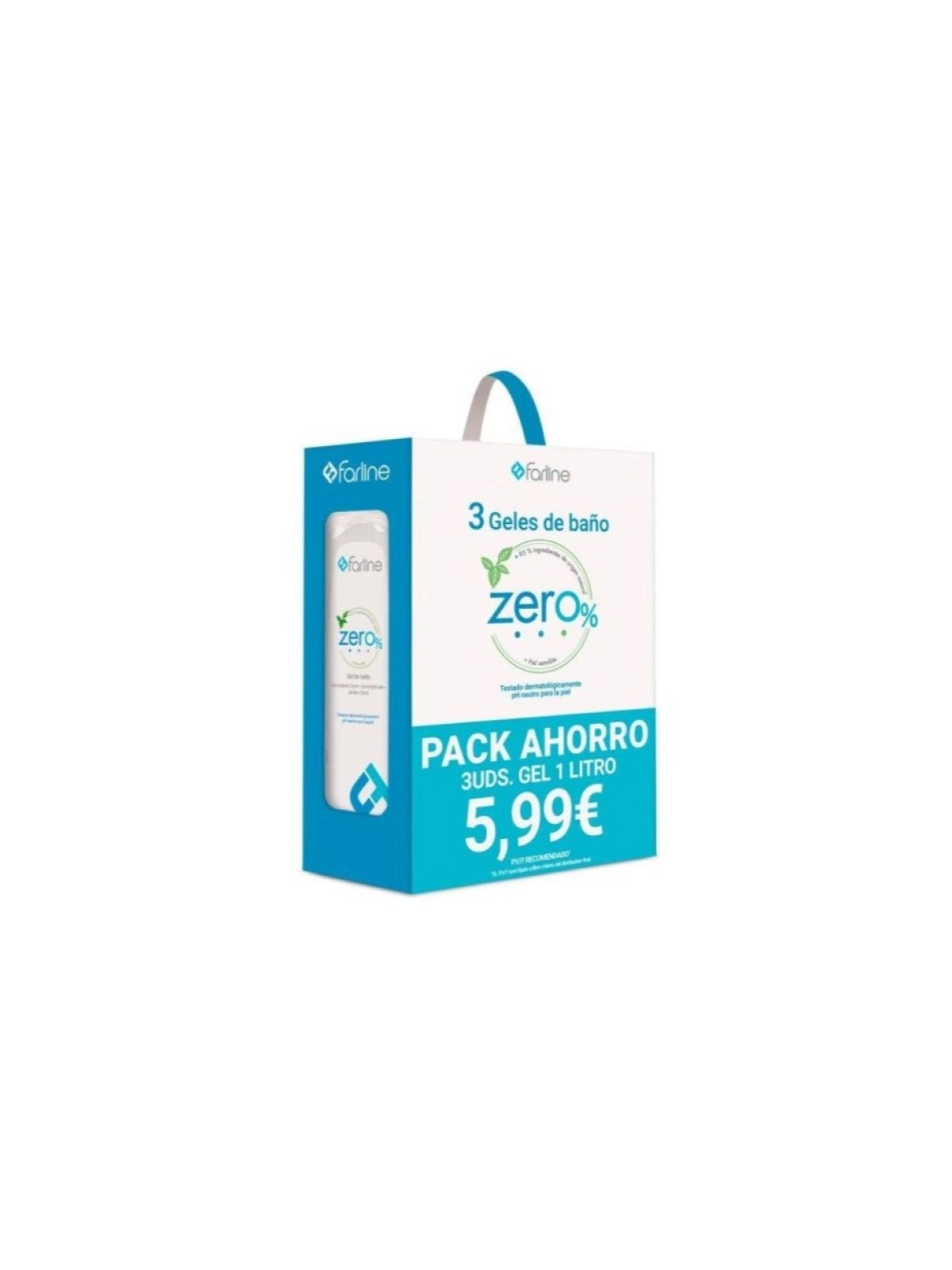 Farline Zero% Gel de Baño y Ducha Pack