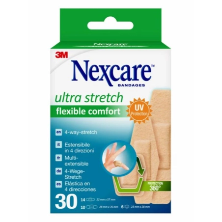 Nexcare Ultra Stretch Flexible Comfort 30 unidades surtidas