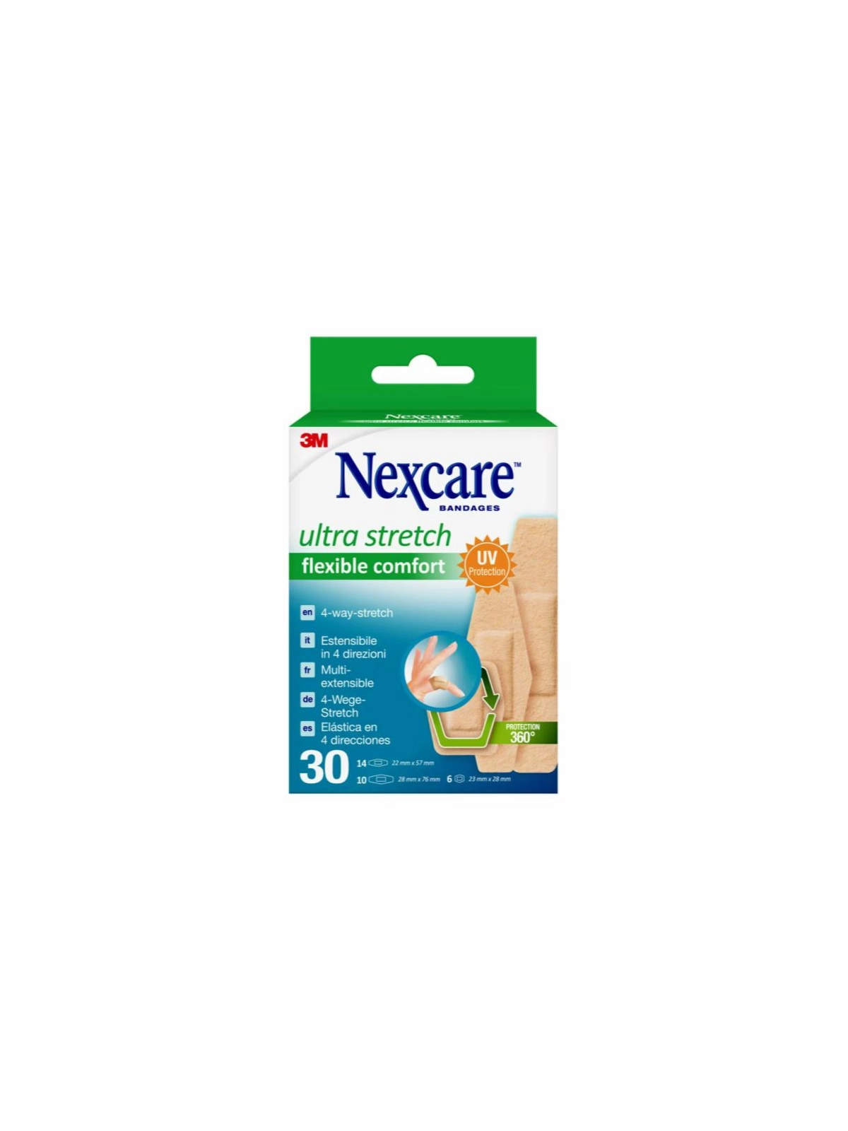 Nexcare Ultra Stretch Flexible Comfort 30 unidades surtidas