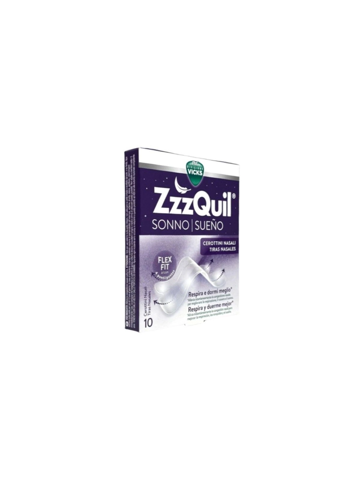 ZzzQuil Sueño Tiras Nasales 10 unidades