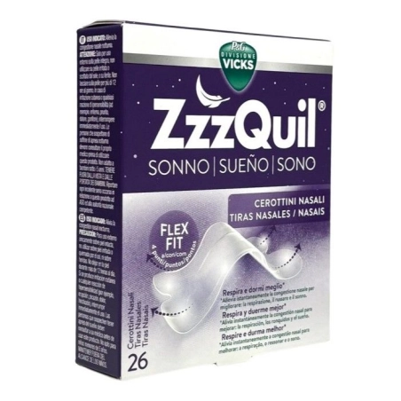 ZzzQuil Sueño Tiras Nasales 26 unidades