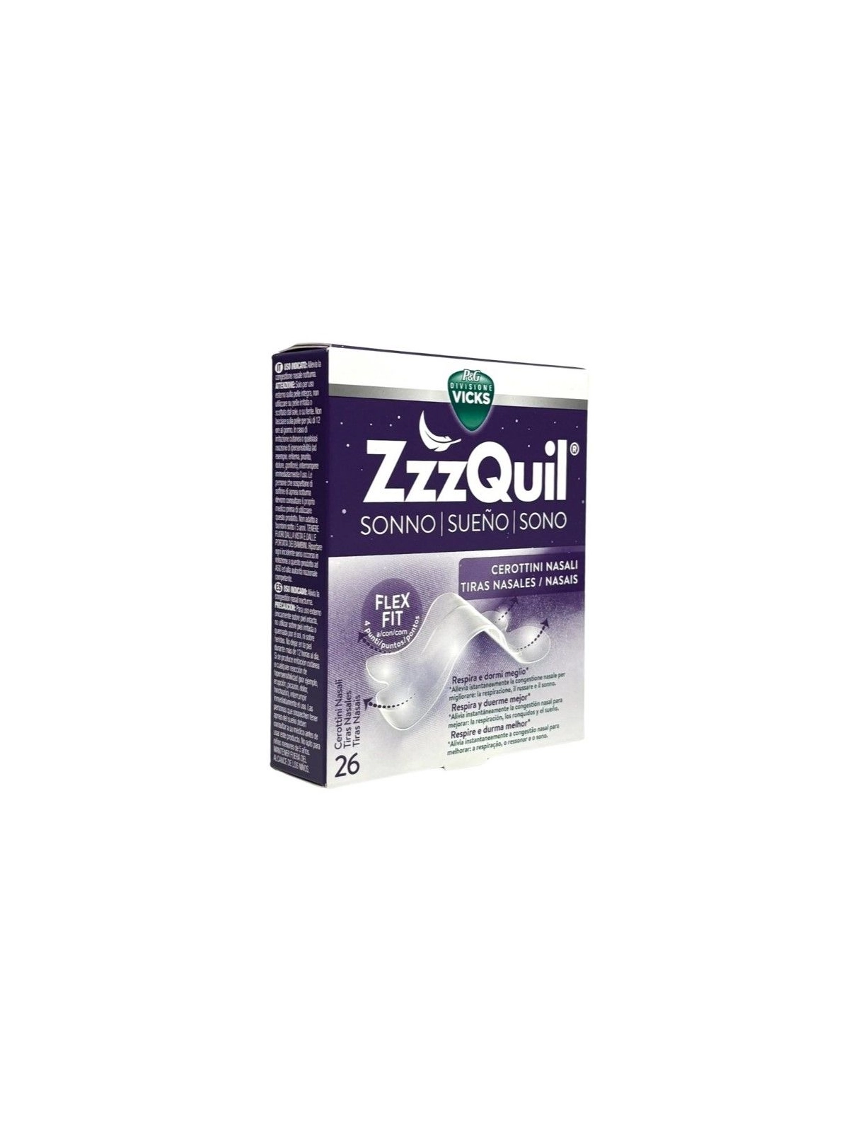 ZzzQuil Sueño Tiras Nasales 26 unidades