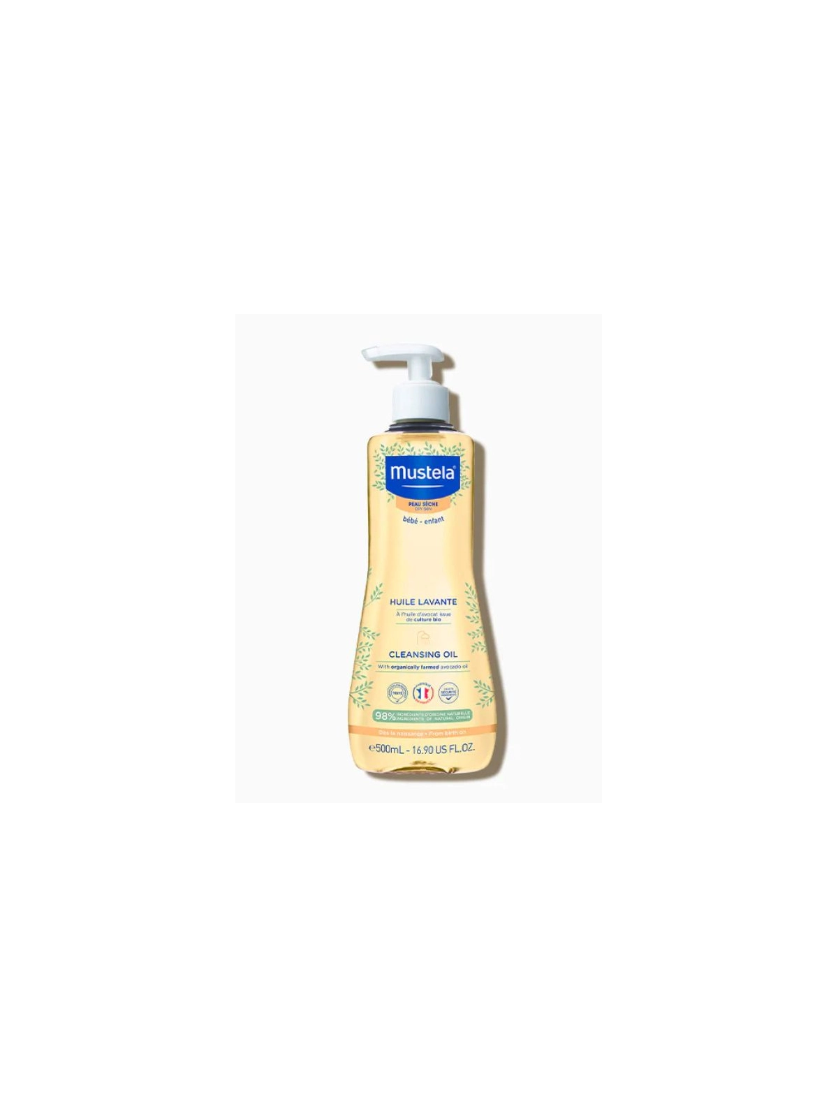 Mustela Aceite de Baño y Ducha Piel Seca 500 ml