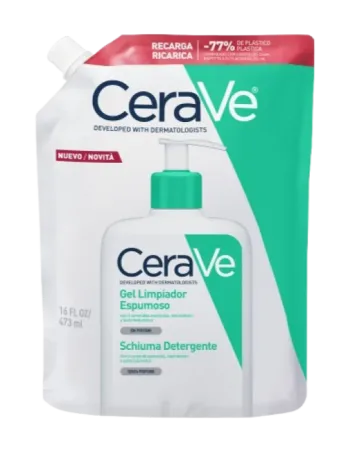 CeraVe Gel Limpiador Espumoso Recarga 473 ml