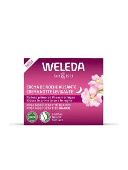 Crema de Noche Alisante de Rosa Mosqueta y Té Blanco