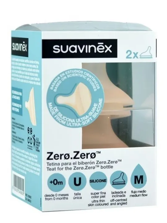 Tetina Zero·Zero Silicona Flujo Medio +0m