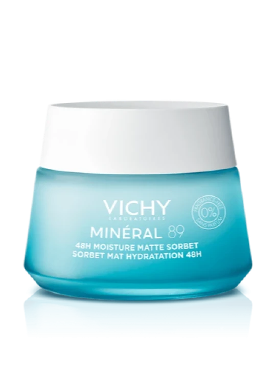 Minéral 89 Gel Sorbete Mate Hidratante 48H