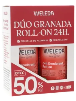 Weleda Desodorante Roll-On 24h Granada Dúo | FarmaRoma