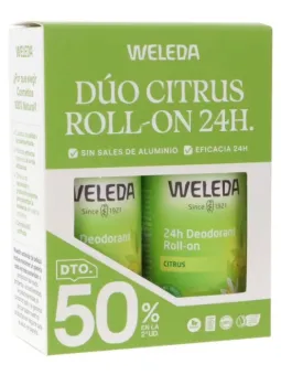 Weleda Desodorante Roll-On 24h Citrus Dúo | FarmaRoma