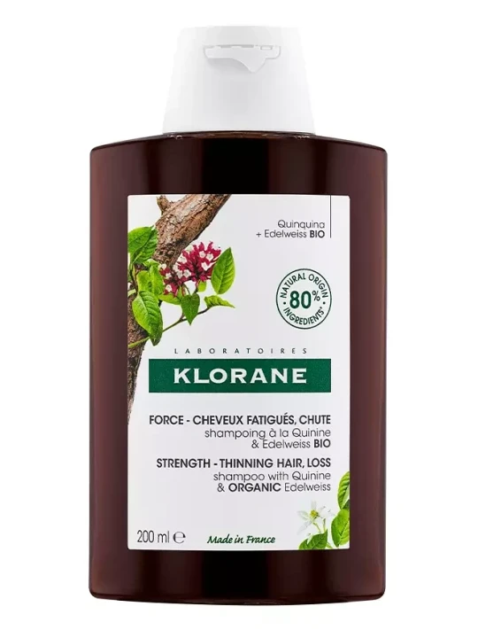 Klorane Champú a la Quinina y Edelweiss 200 ml | FarmaRoma