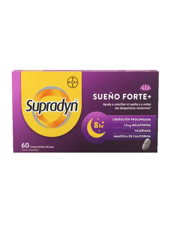 Supradyn Sueño Forte+ 60 comprimidos | FarmaRoma