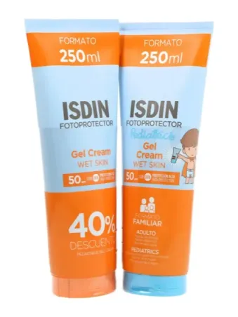 Fotoprotector Gel Cream Wet Skin Spf50 250 ml Pack Pediatrics
