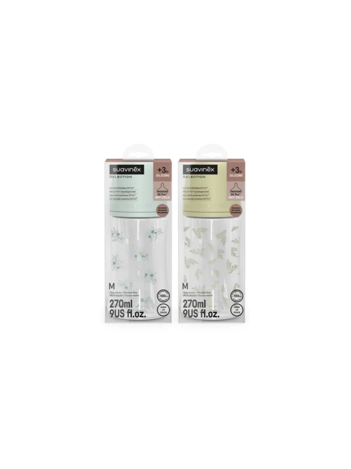 Biberón Selection Silicona SX Pro +3m 270 ml