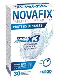 Novafix Tabletas Limpiadoras Triple Acción 30 unidades