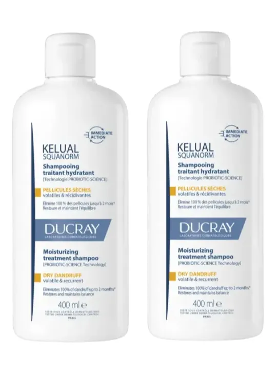 Kelual Squanorm Champú Caspa Seca 400 ml Duplo | FarmaRoma