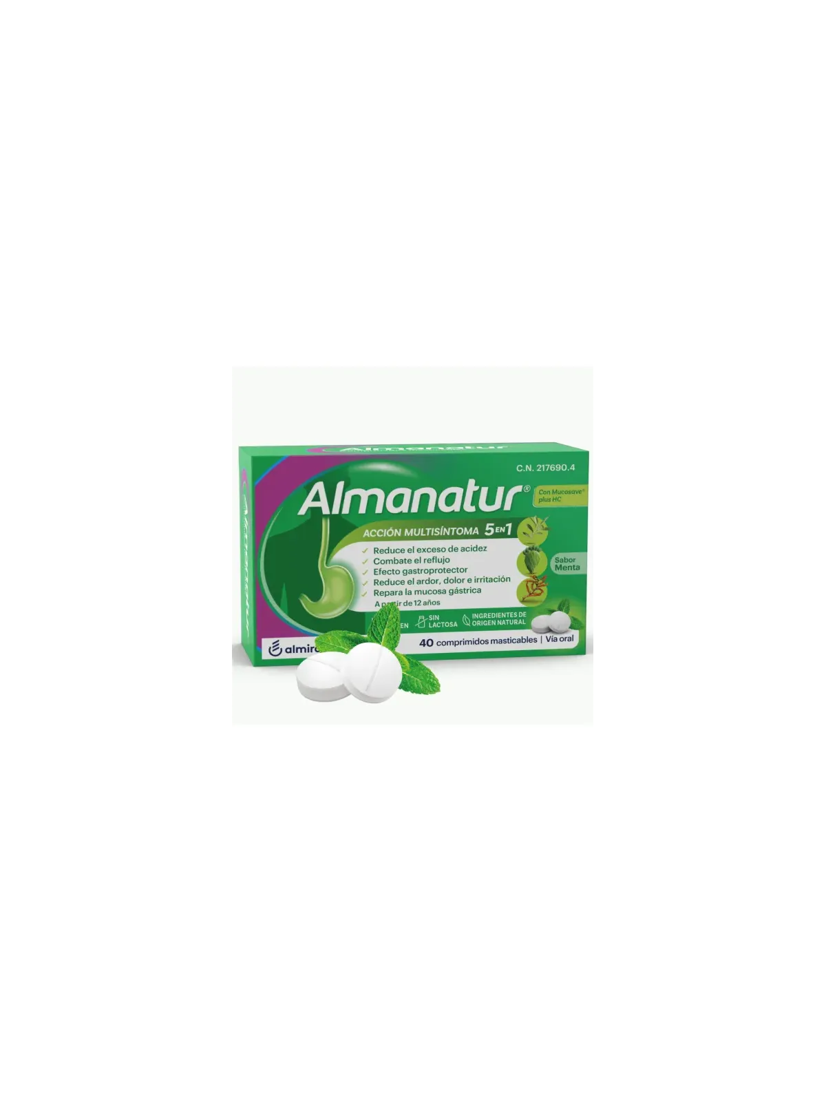 Almanatur Comprimidos Masticables Sabor Menta | FarmaRoma