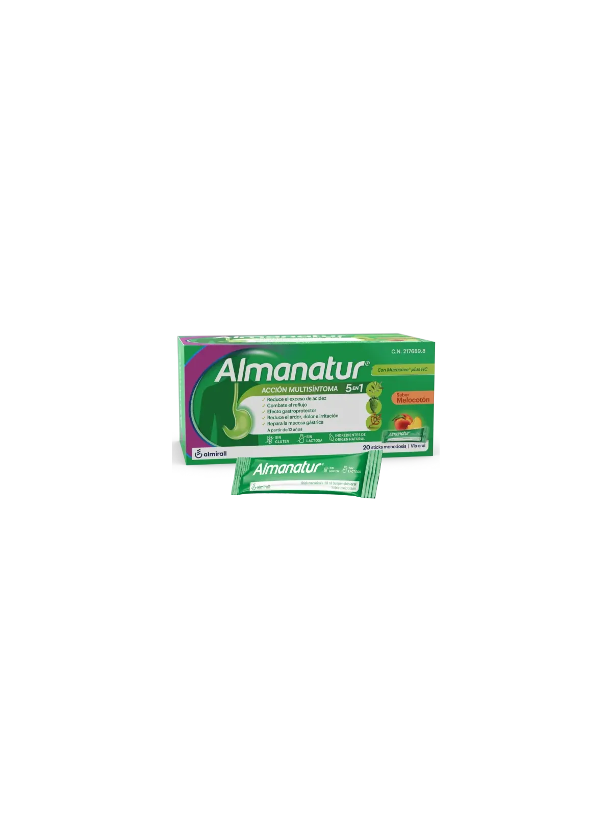 Amanatur Stics Sabor Melocotón | FarmaRoma