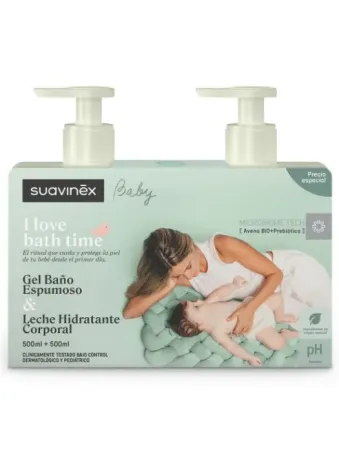Suavinex Pack Gel Baño Espumoso y Leche Hidratante | FarmaRoma