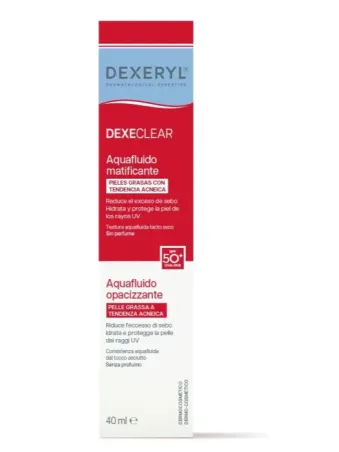 Dexeryl DexeClear Aquafluido Matificante Spf50+ | FarmaRoma