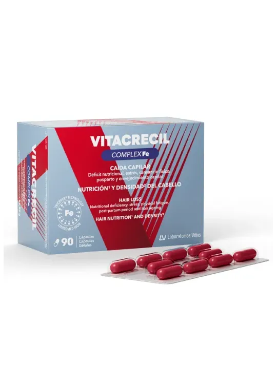 Vitacrecil Complex Fe  90 cápsulas | FarmaRoma