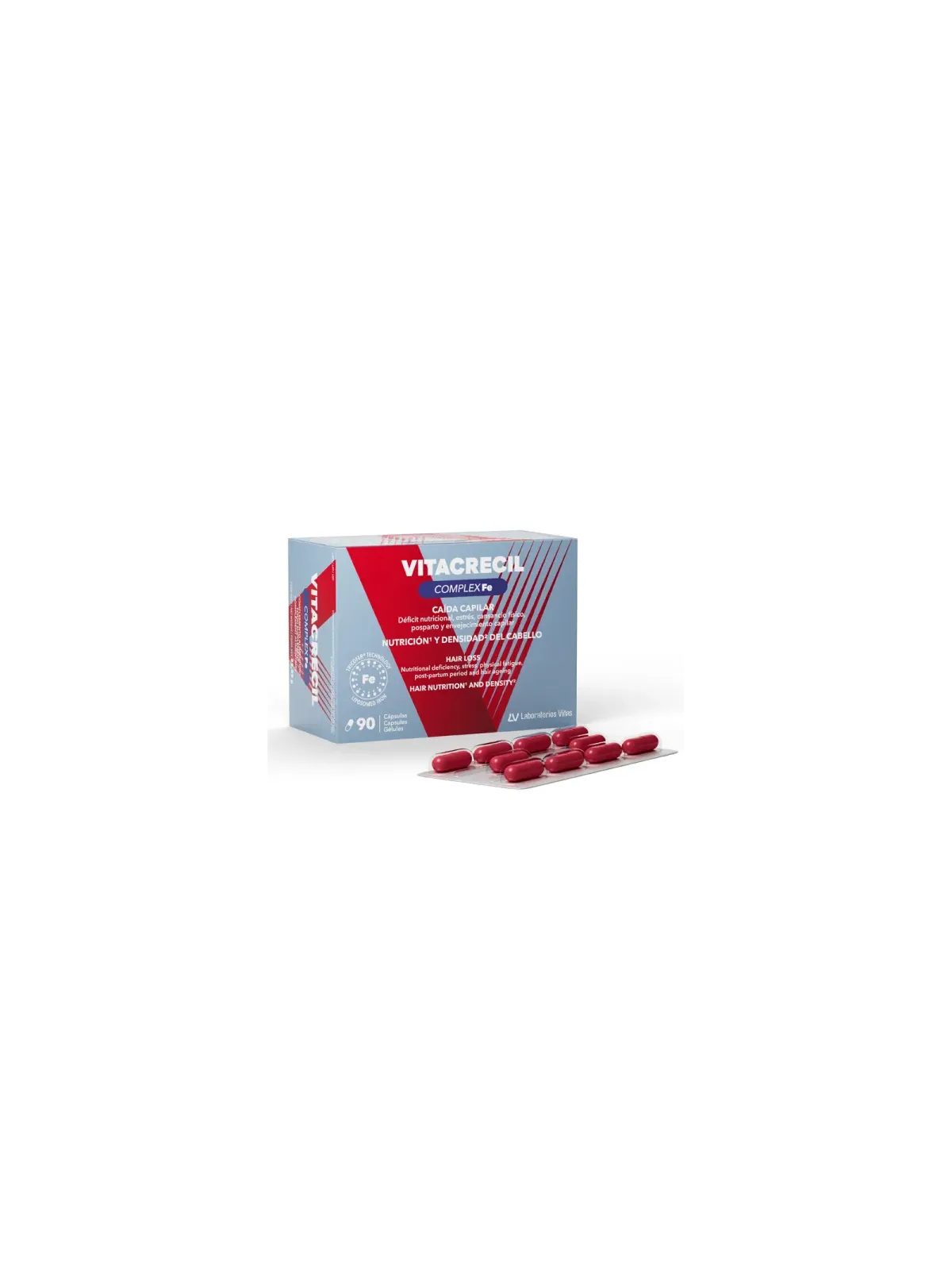 Vitacrecil Complex Fe  90 cápsulas | FarmaRoma